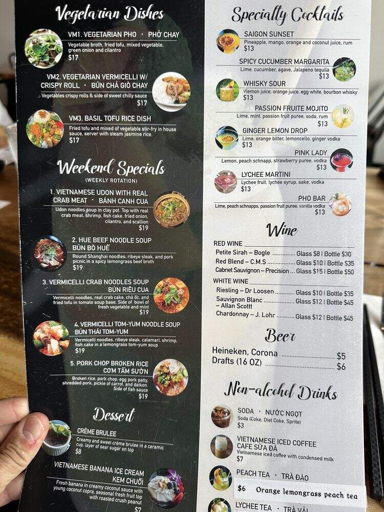 Pho Bar - Damascus, OR menu_pic