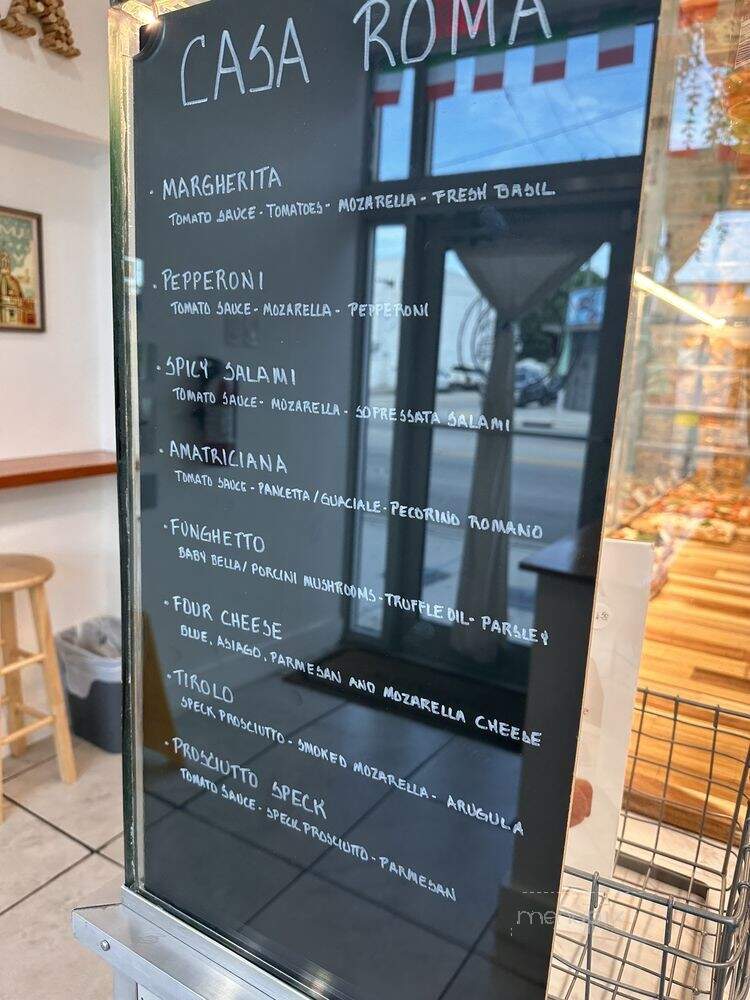 Casa Roma Pizza al Taglio - Miami, FL menu_pic
