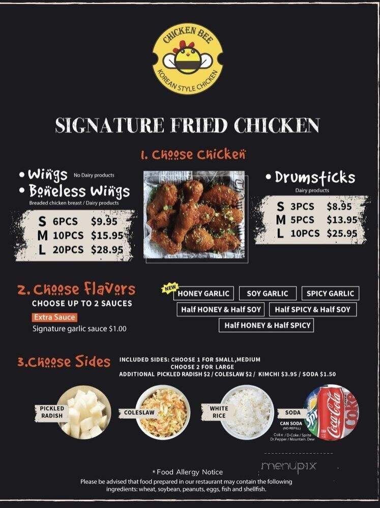 Chicken Bee - Greensboro, NC menu_pic