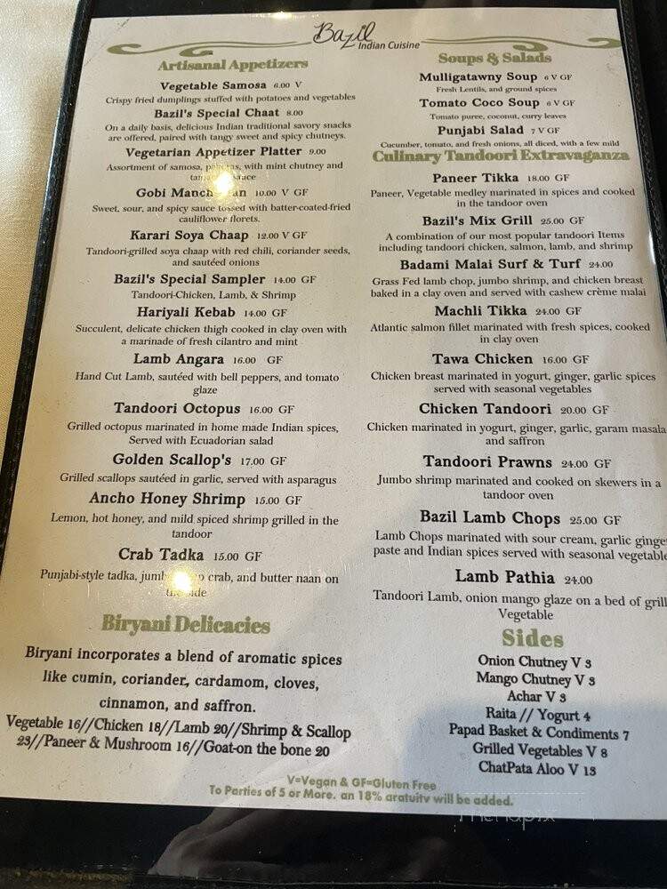 Mannat Of Raleigh - Raleigh, NC menu_pic