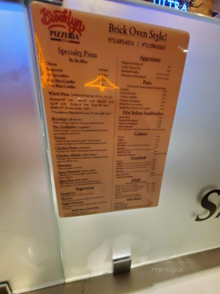 Brooklyn Pizzeria - Dallas, TX menu_pic