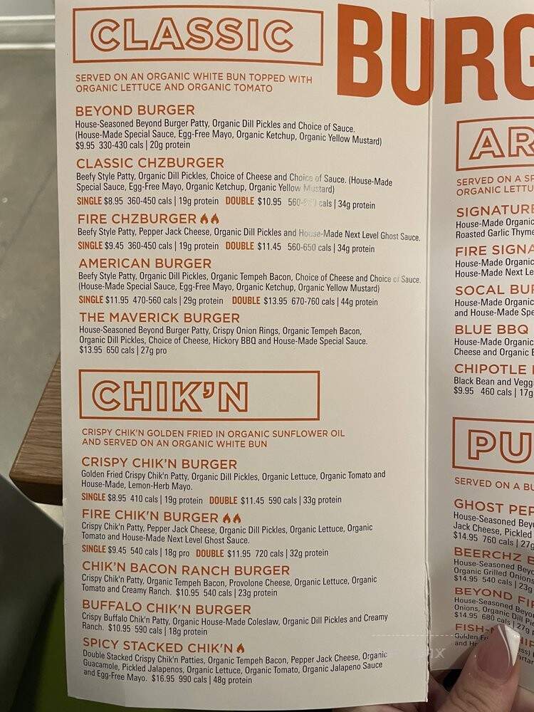 Next Level Burger - Denver, CO menu_pic
