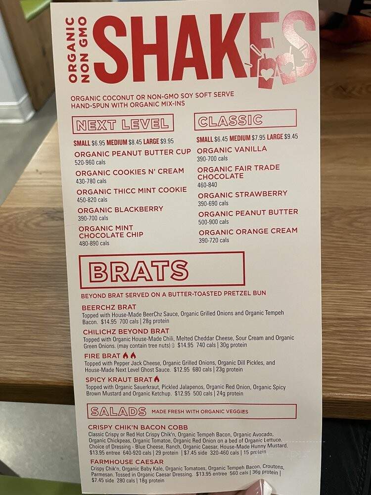 Next Level Burger - Denver, CO menu_pic