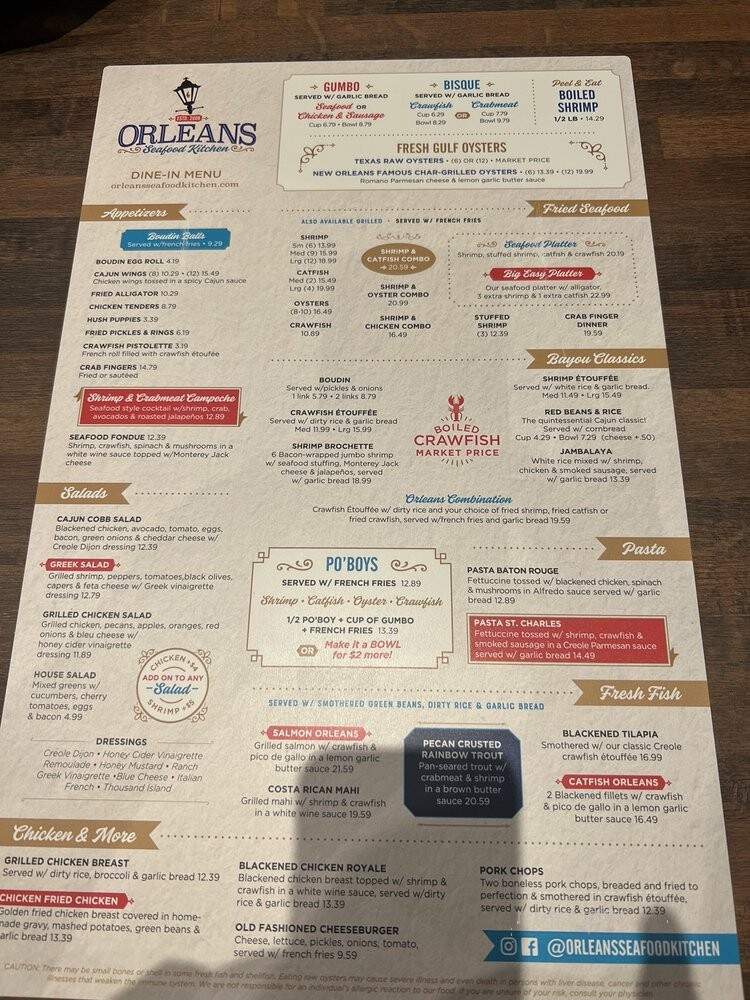 Orleans Seafood Kitchen - Fulshear, TX