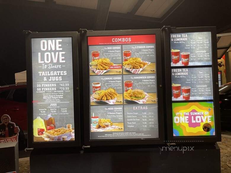 Raising Cane's - Moreno Valley, CA menu_pic