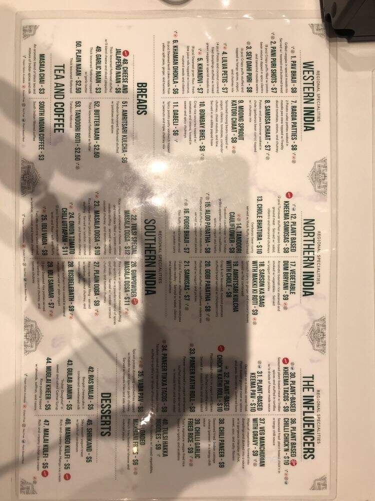 Tulsi Indian Eatery - Los Angeles, CA menu_pic