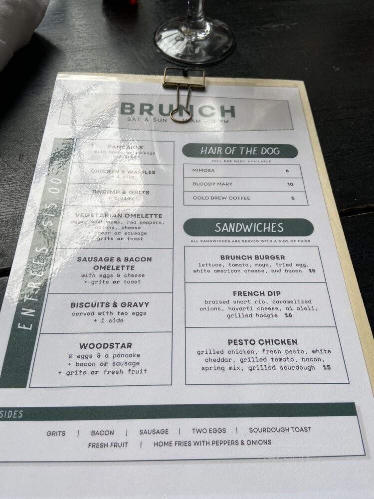 Woodside Bistro - Greenville, SC menu_pic