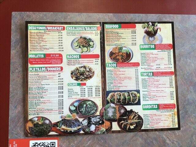 Taqueria El Potrero - Oak Lawn, IL menu_pic