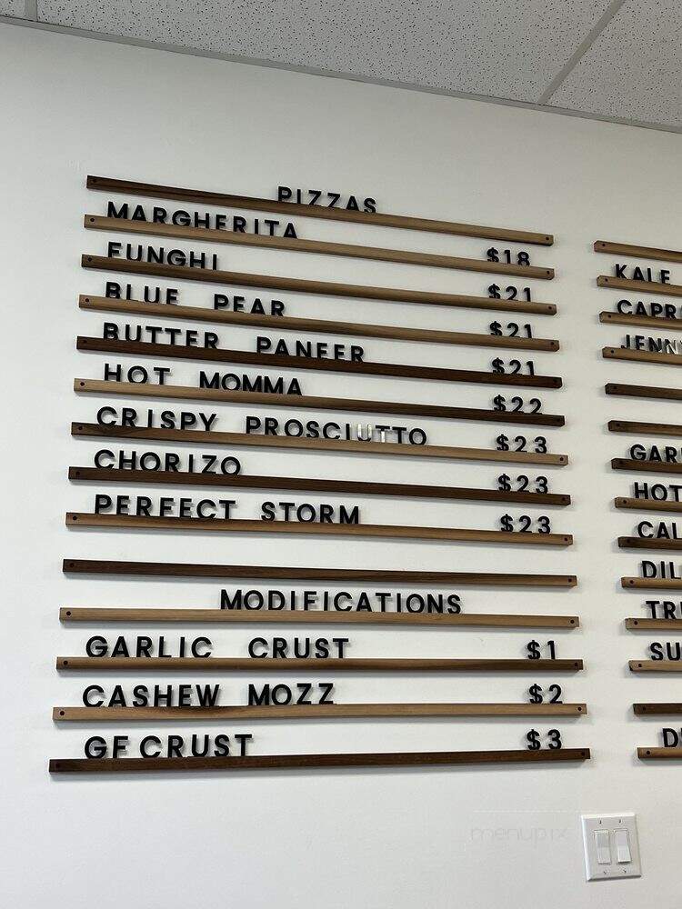 Wild Flour Pizza - Burnaby, BC menu_pic