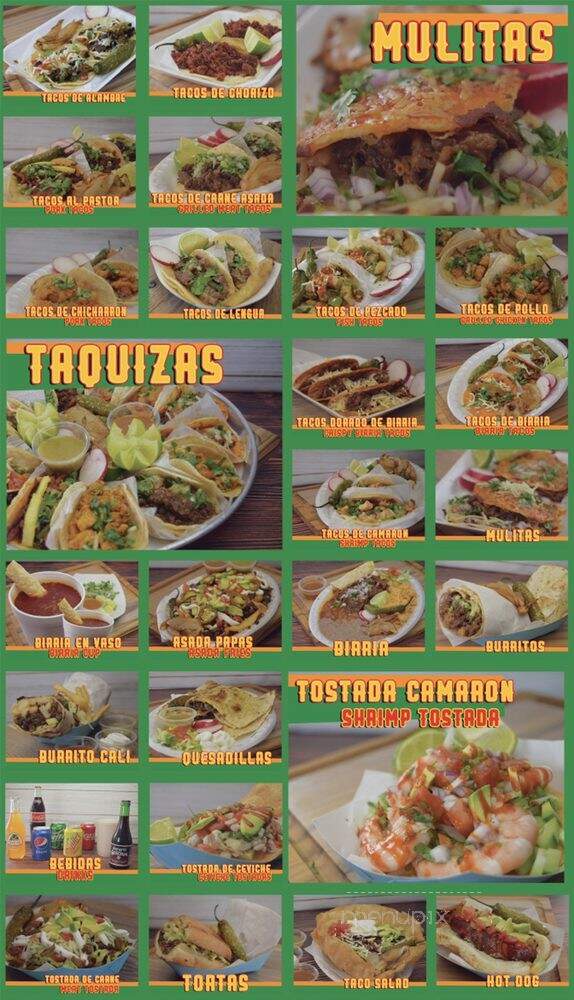 Tacos Sinaloa - Santa Maria, CA menu_pic