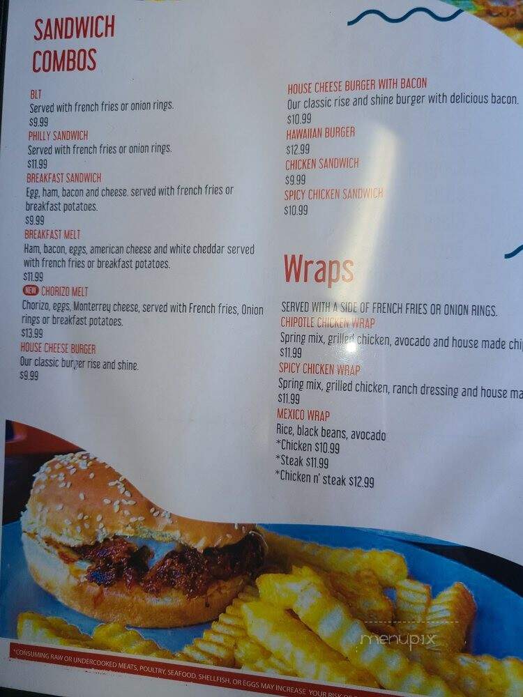 Rise and Shine Breakfast Place - North Charleston, SC menu_pic