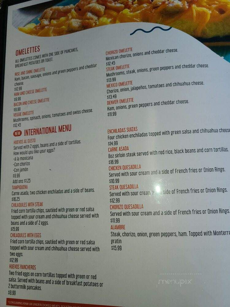 Rise and Shine Breakfast Place - North Charleston, SC menu_pic