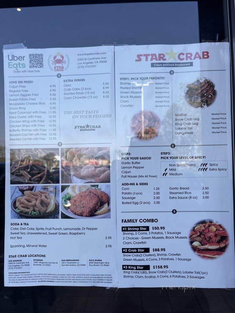 Star Crab - Los Angeles, CA menu_pic