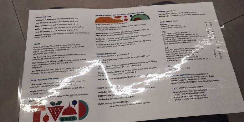 Rad Radish - San Francisco, CA menu_pic