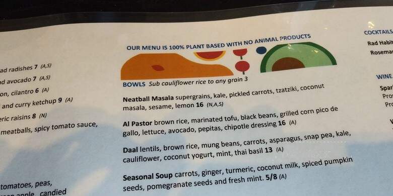 Rad Radish - San Francisco, CA menu_pic