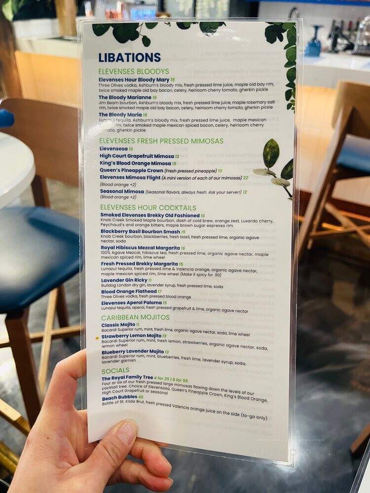 Elevenses Fresh Table & Bar - Virginia Beach, VA menu_pic