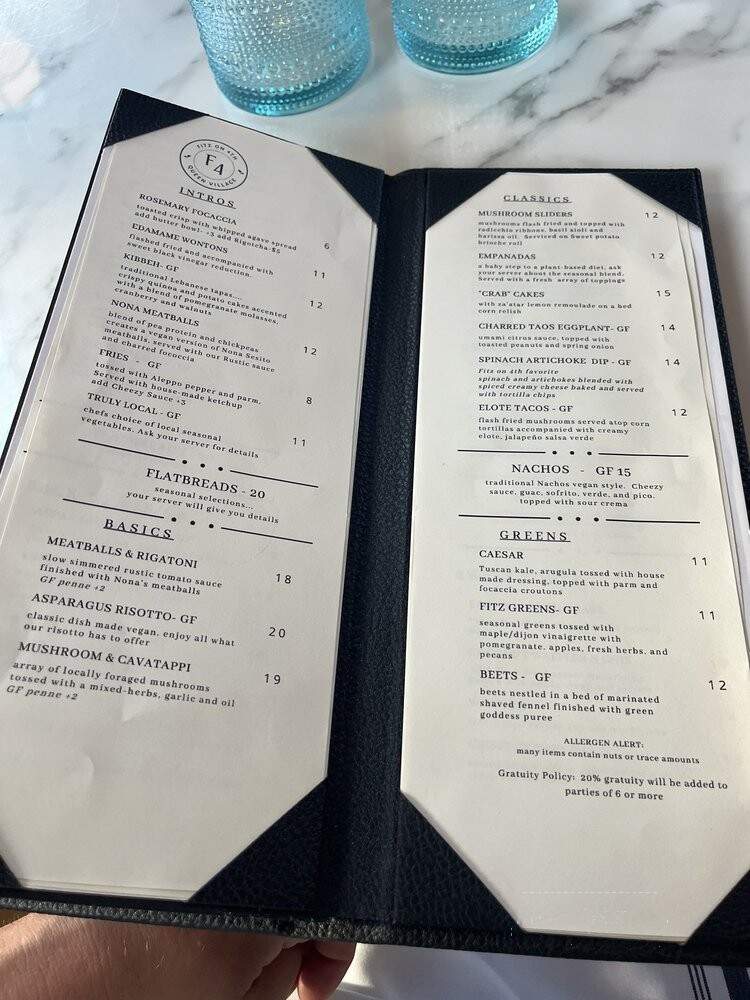 Fitz on 4th - Philadelphia, PA menu_pic