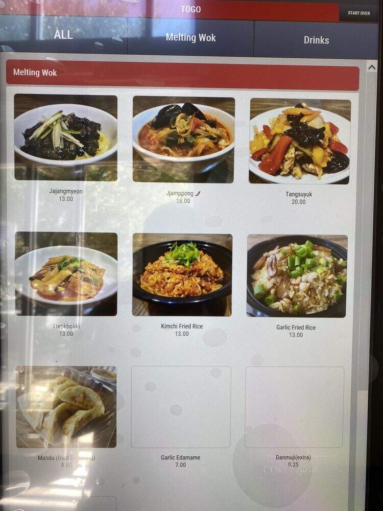 Melting Wok Korean Fusion - Fremont, CA menu_pic