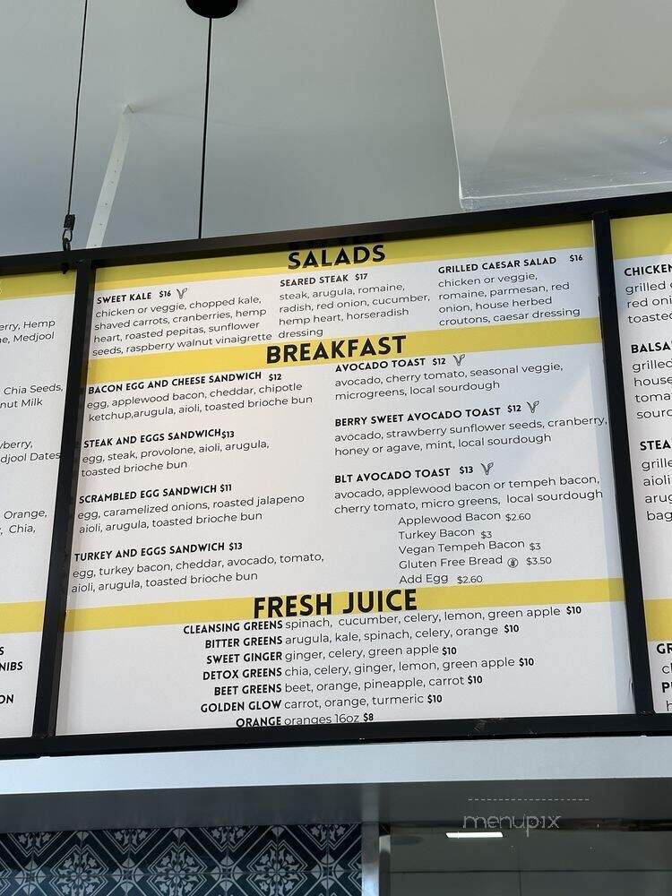 Honey Greens Cafe - Downey, CA menu_pic