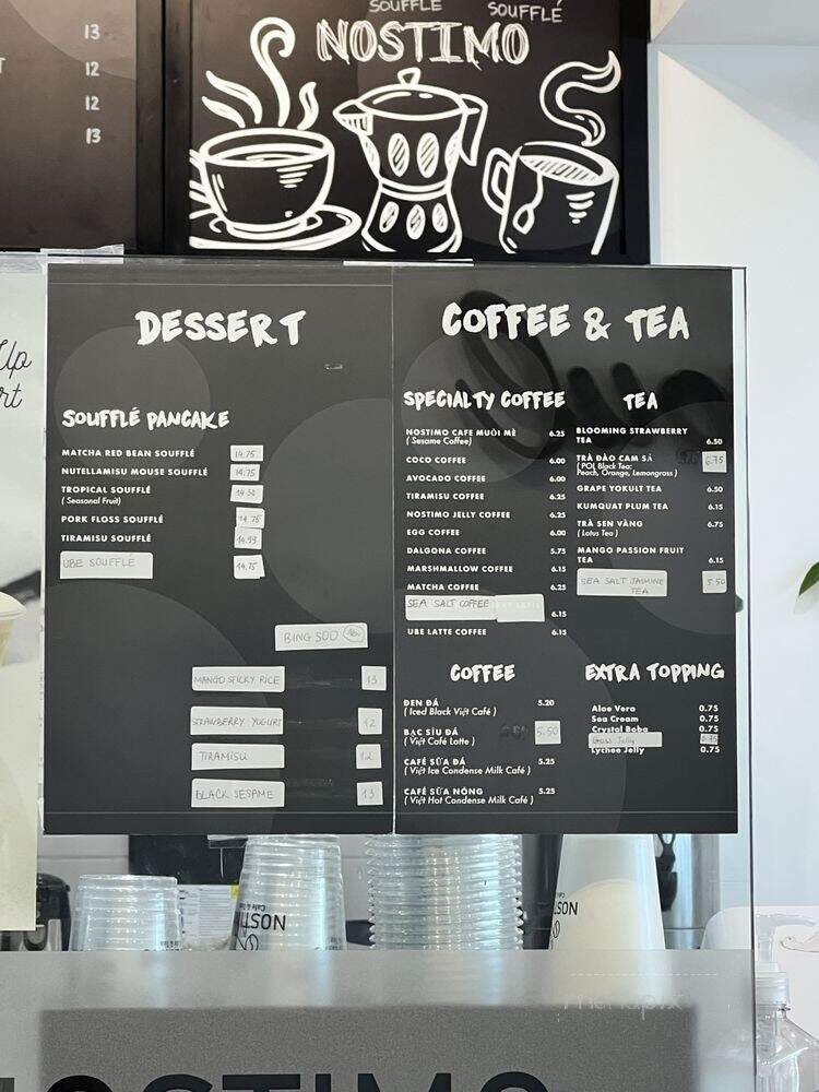 Nostimo Cafe & Tea - Westminster, CA menu_pic