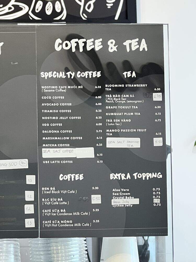 Nostimo Cafe & Tea - Westminster, CA menu_pic