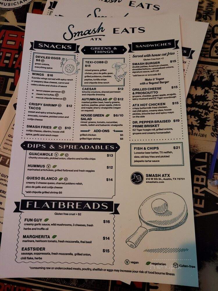 Smash ATX - Austin, TX menu_pic