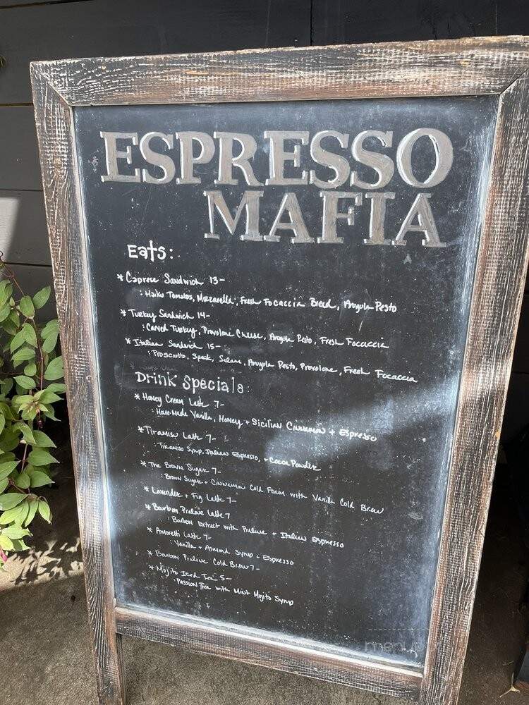 Espresso Mafia - Makawao, HI menu_pic