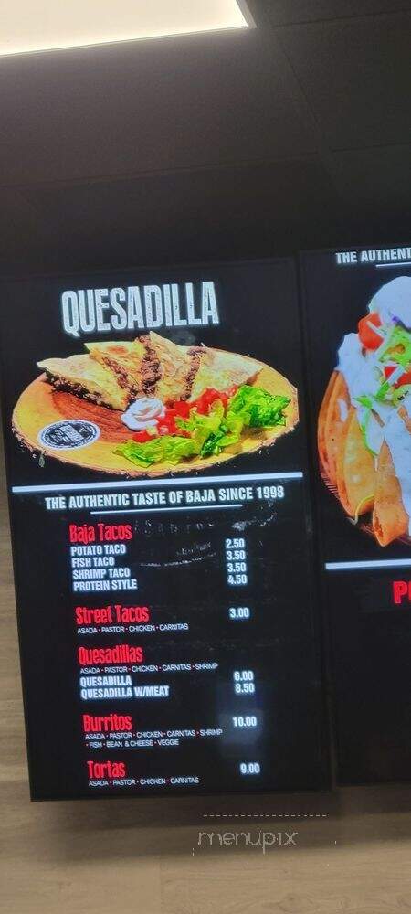 La Bufadora Baja Grill - Ontario, CA menu_pic