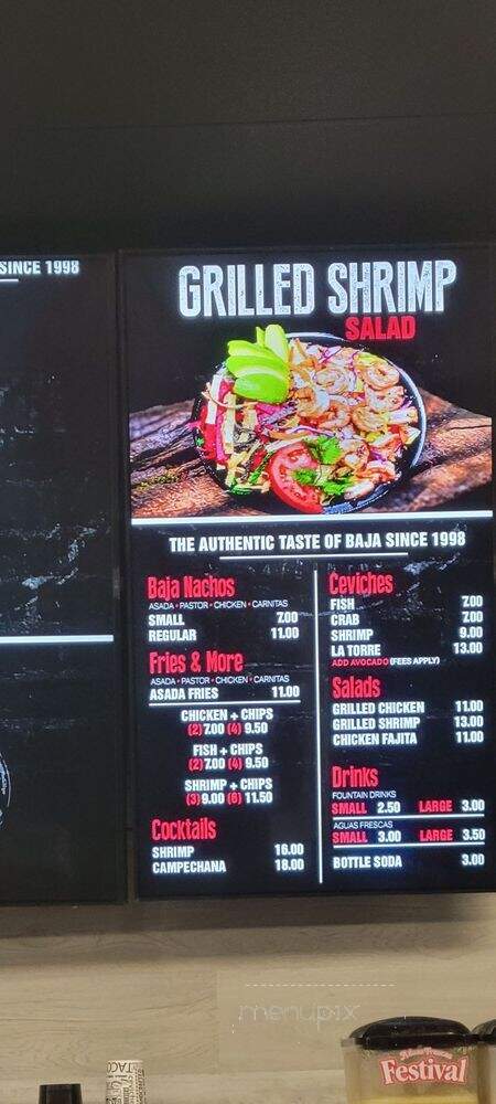 La Bufadora Baja Grill - Ontario, CA menu_pic