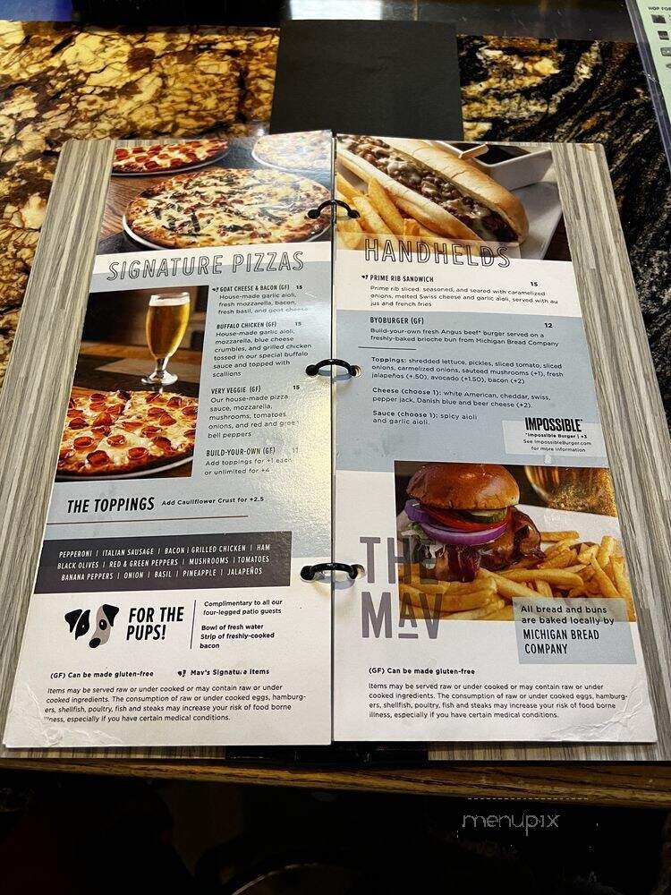 Maverick's Canton - Canton, MI menu_pic