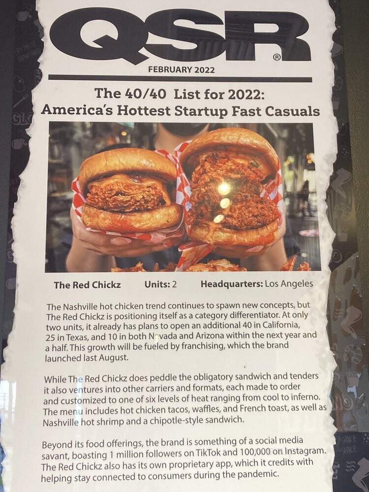 The Red Chickz - Culver City, CA menu_pic