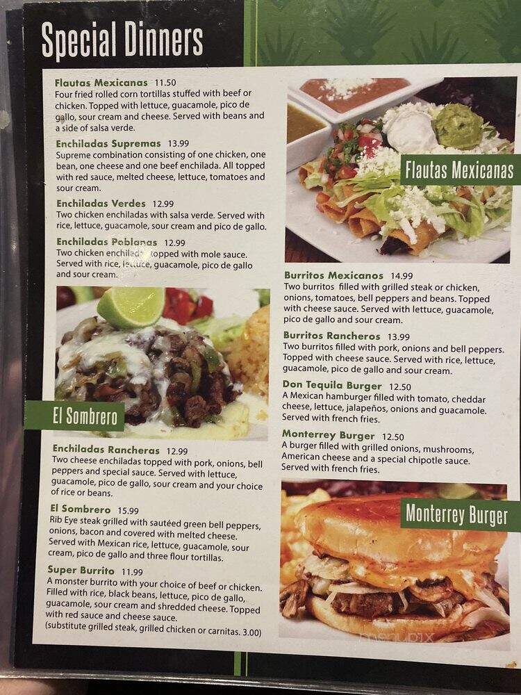 Senor Tequila Mexican Grill - Wesley Chapel, FL menu_pic