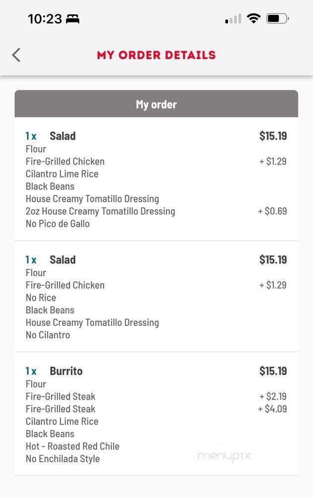Cafe Rio Mexican Grill - Eastvale, CA menu_pic