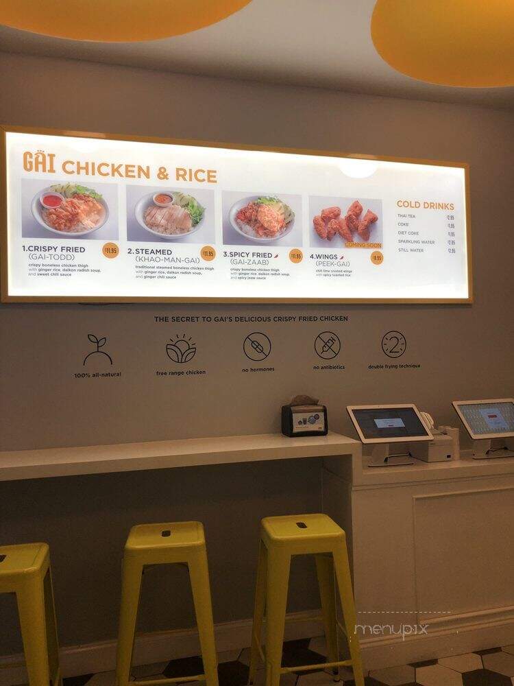 Gai Chicken & Rice - New York, NY menu_pic