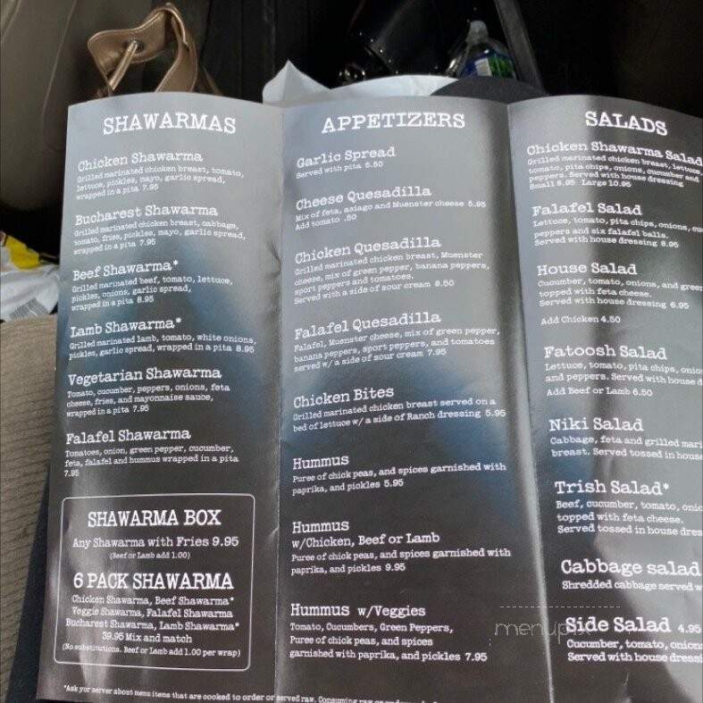Bucharest Grill - Detroit, MI menu_pic