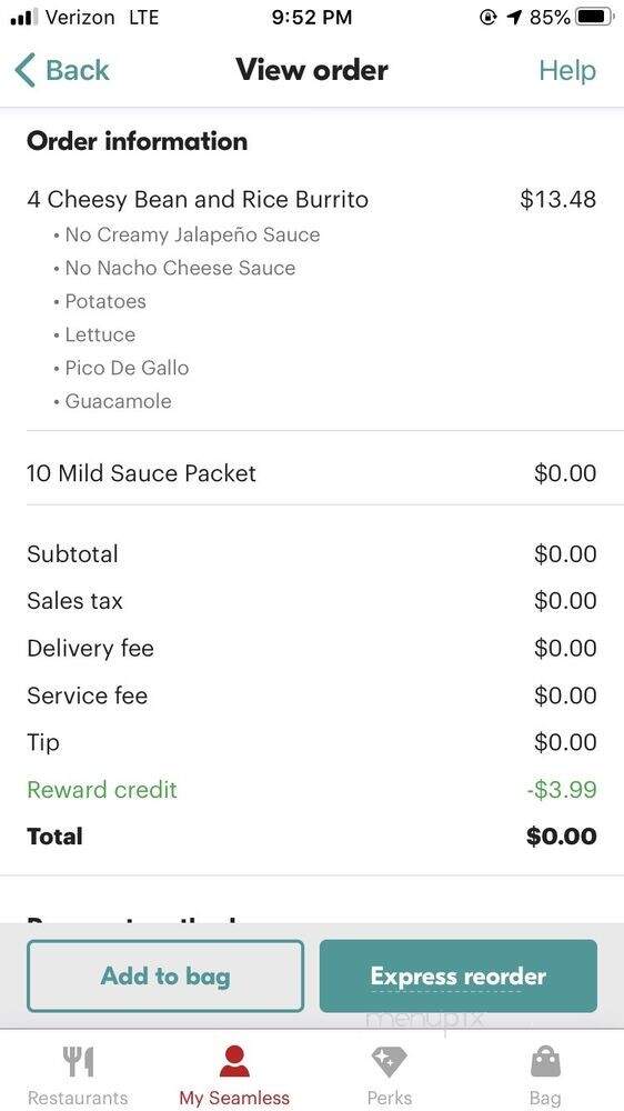 Taco Bell Cantina - Brooklyn, NY menu_pic