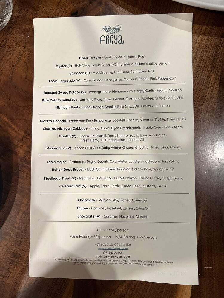 Freya - Detroit, MI menu_pic