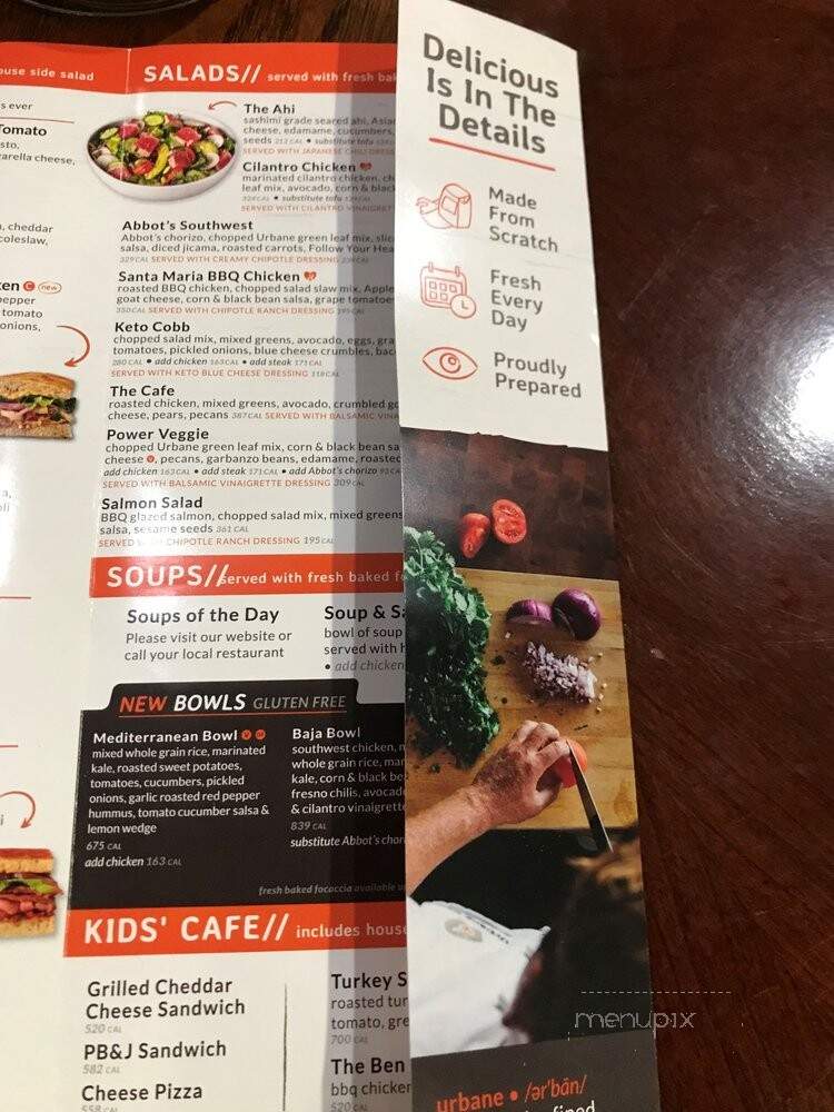 Urbane Cafe - Burbank, CA menu_pic