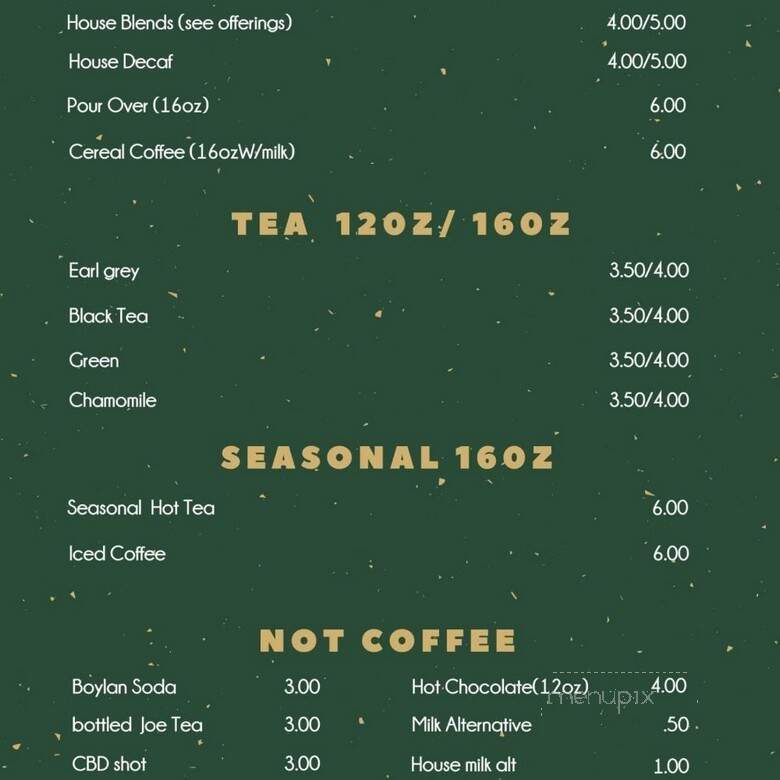 Brew Coffee Bar - Matawan, NJ menu_pic