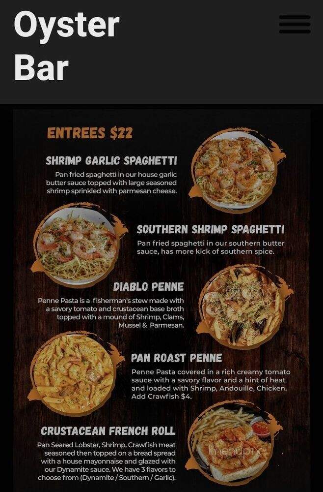 Oyster Bar Sacramento - Sacramento, CA menu_pic