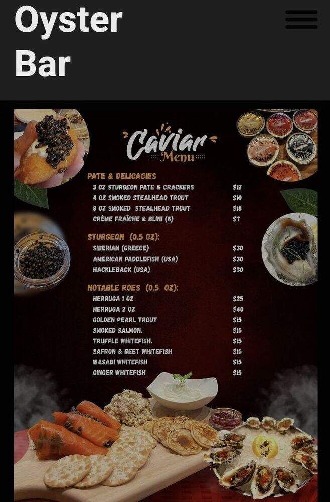 Oyster Bar Sacramento - Sacramento, CA menu_pic