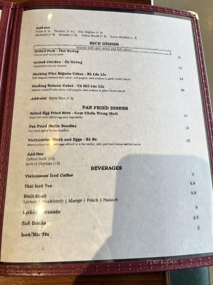 399 Vietnamese Kitchen - Irvine, CA menu_pic
