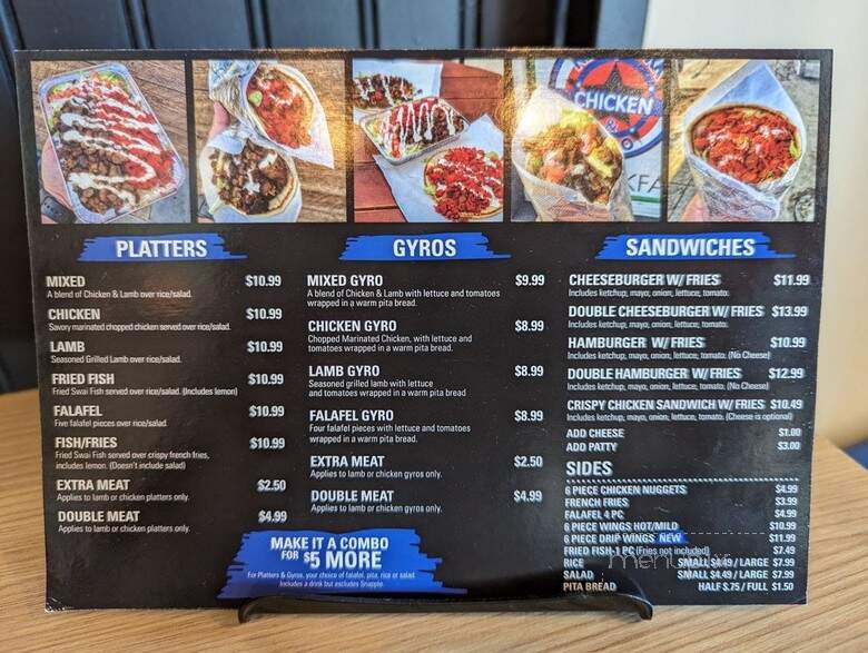 New York Chicken & Gyro - Pasadena, CA menu_pic