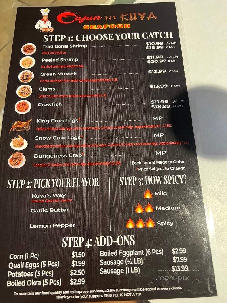 Cajun Ni Kuya - Northridge, CA menu_pic