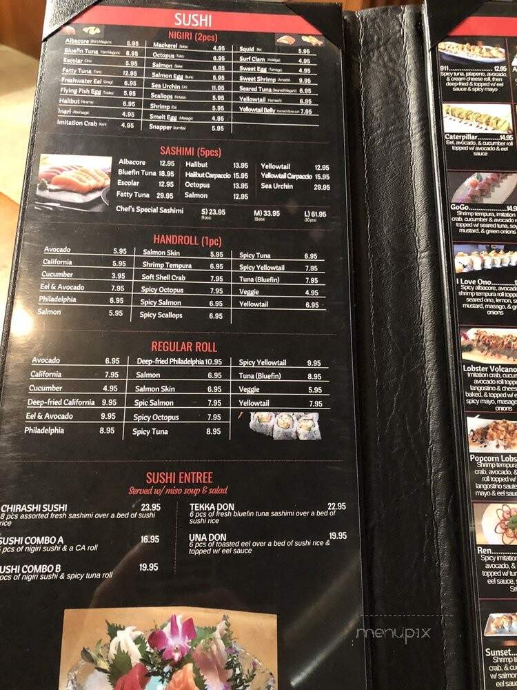 Sushi Ren - San Diego, CA menu_pic