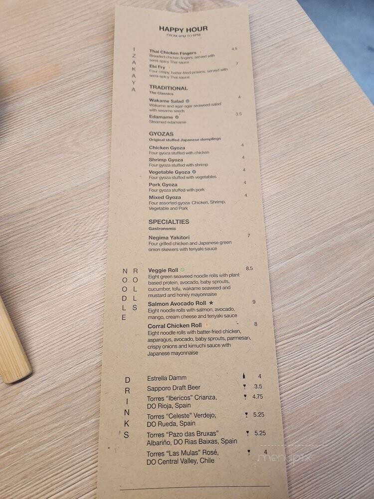 Udon - Miami, FL menu_pic