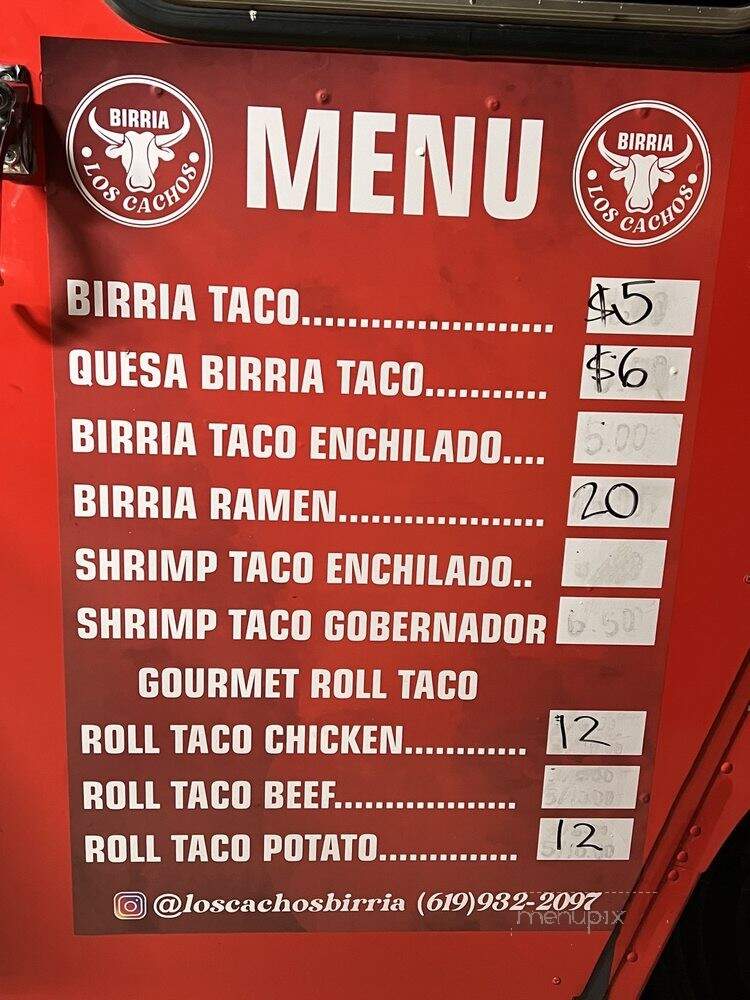 Papis Birria - National City, CA menu_pic