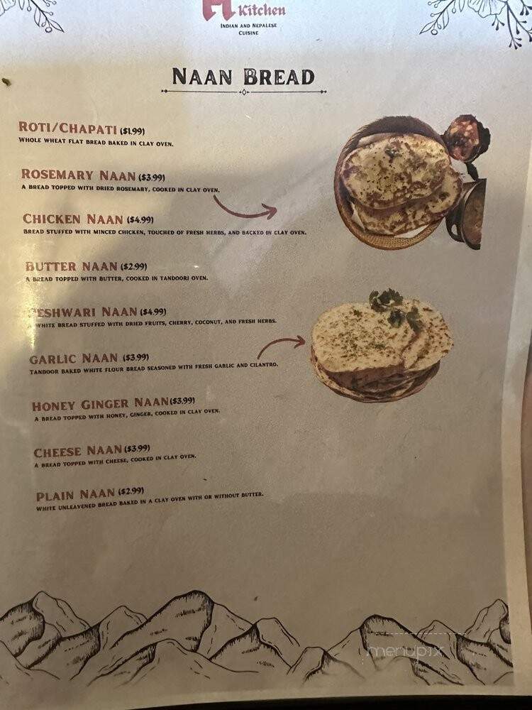 Himalayan Kitchen - San Antonio, TX menu_pic