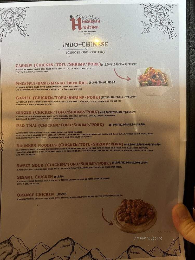 Himalayan Kitchen - San Antonio, TX menu_pic