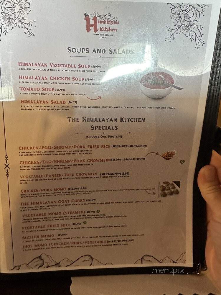 Himalayan Kitchen - San Antonio, TX menu_pic